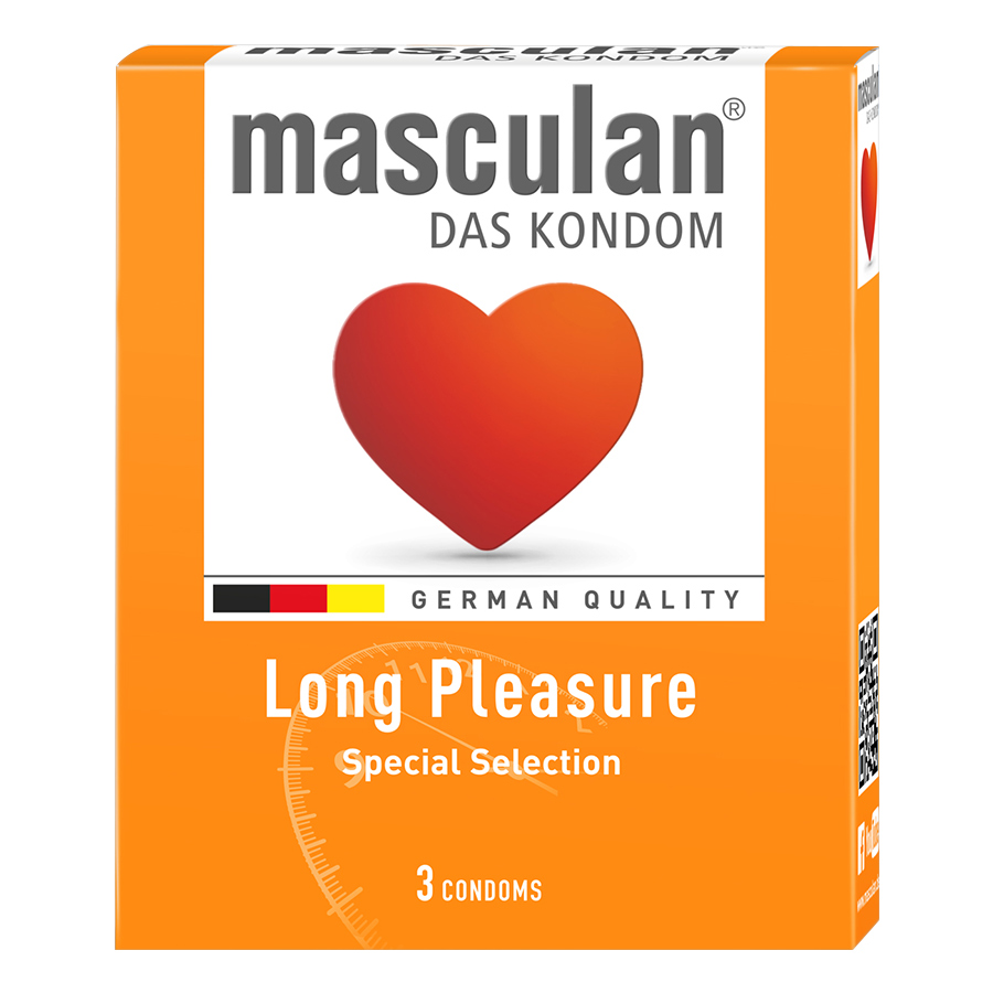 Hộp 3 Cái Bao Cao Su Masculan Long Pleasure