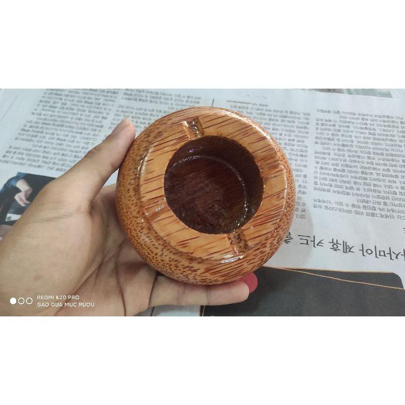 Gạt tàn thuốc gỗ dừa có đế | Gạt tàn thuốc 10-12cm