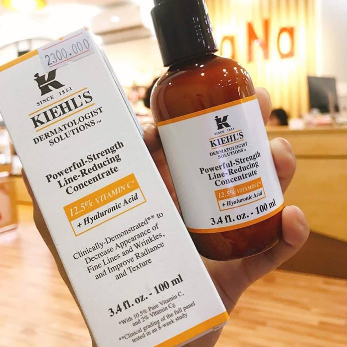 Kiehl's Powerful Strength Line Reducing Concentrate 12,5% Vitamin C - Serum Chống Lão Hoá và Giảm Nhăn