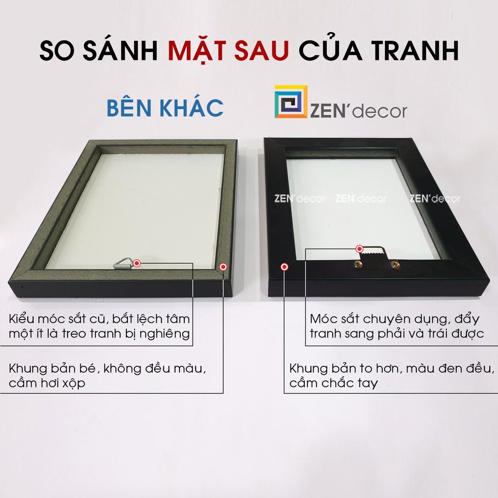 Tranh THIẾU NHI siêu dễ thương, có khung nổi sáng bóng