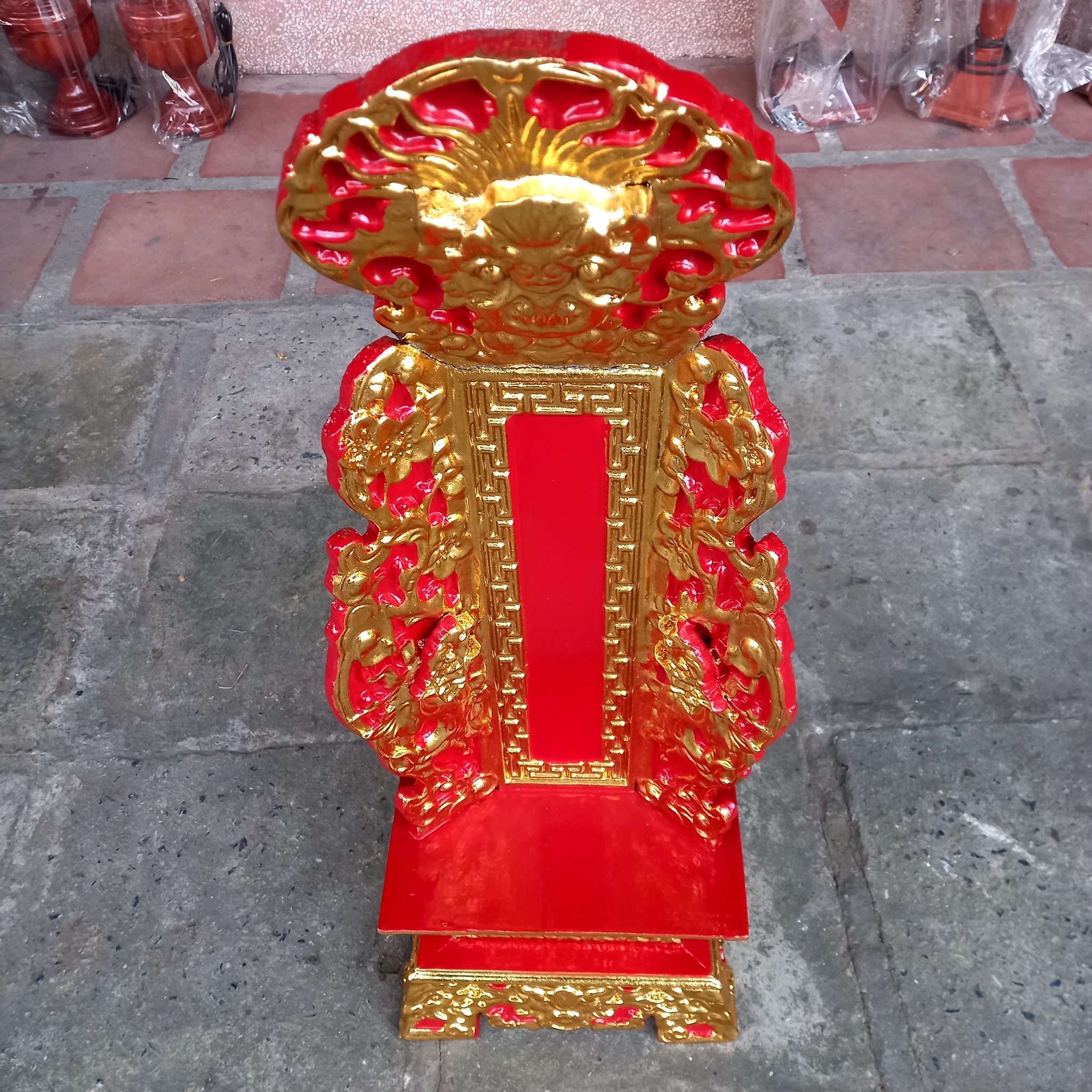 Bài vị gỗ mít sơn son thiếp vàng cao 67cmx24cmx14cm