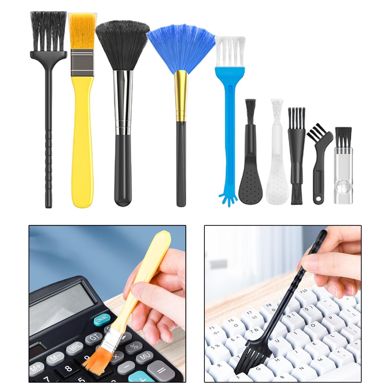 10x Keyboard Brush Kit Cleaner Tools Dust Cleaning for Laptop PC Cellphone