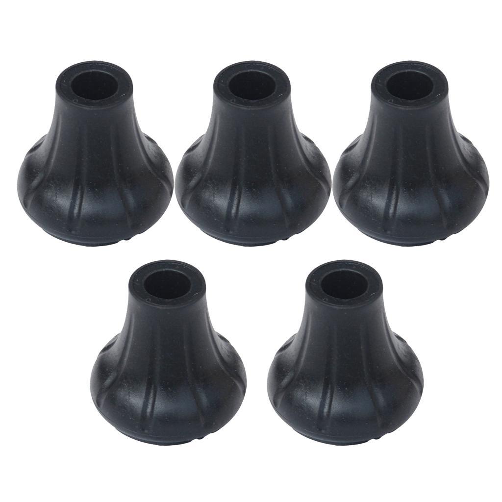 5pcs Trekking Pole Tips Walking Stick Cover Protector Climbing Gear