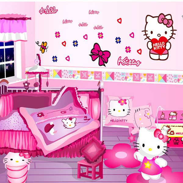 Decal dán tường Hello Kitty - HP24