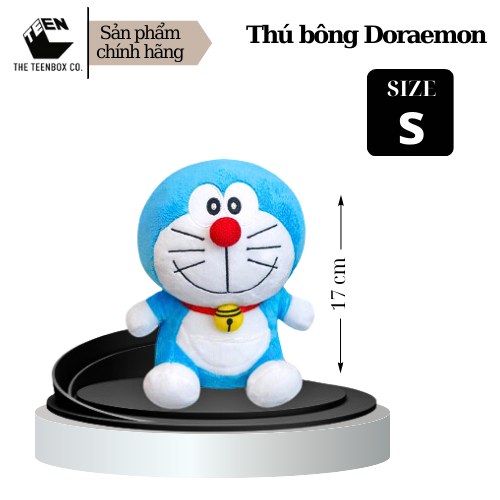 Thú bông Doraemon size S, Gấu bông Doraemon đáng yêu, Quà tặng cho bé, Sản phẩm chính hãng, Phân phối bởi Teenbox
