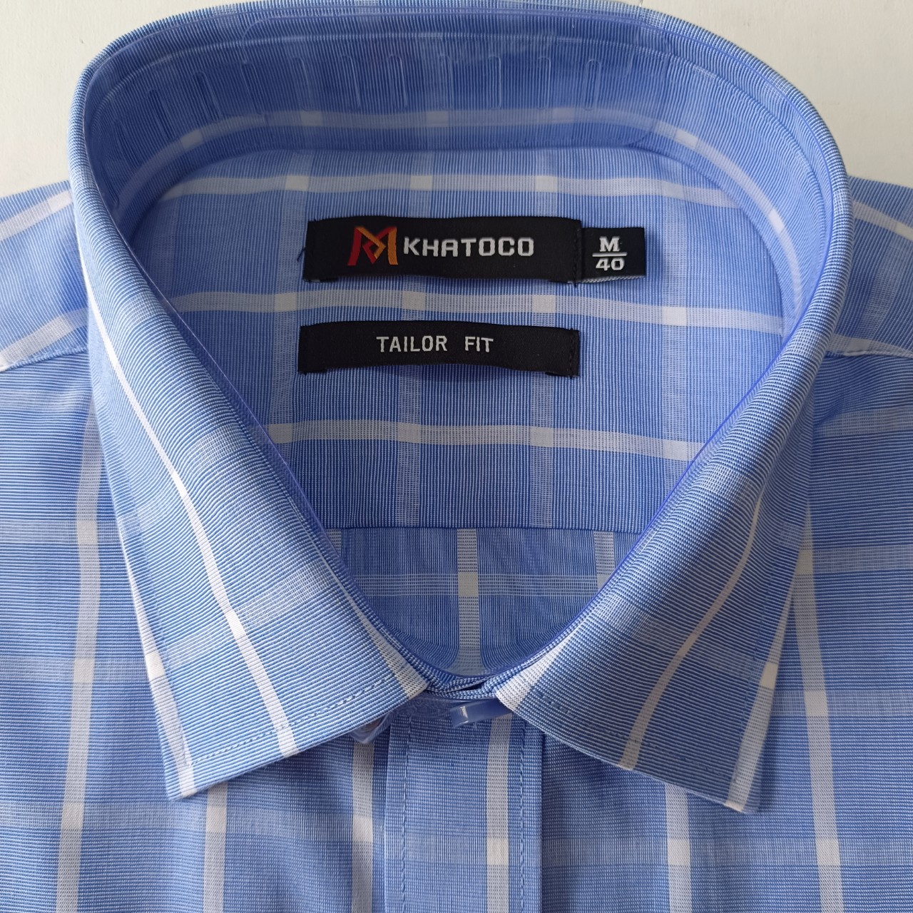 Áo sơ mi dài tay Khatoco dáng Tailor Fit mềm mịn, thoáng mát, chống nhăn