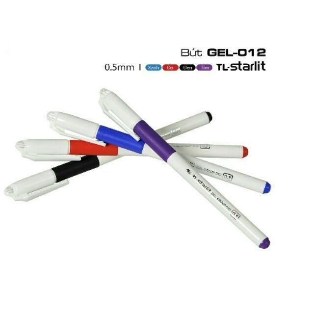 Hộp 20 Bút Gel Thiên Long GEL-012 ngòi 0.5mm - có đệm cầm tay mềm đầu bi cao cấp