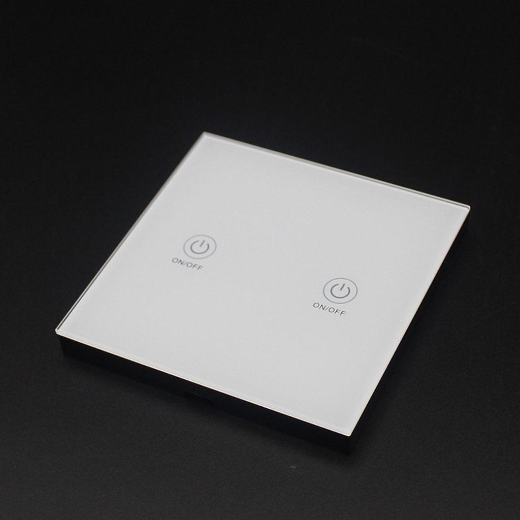 White Wireless Smart Lamp Wall Switch 2 Ways