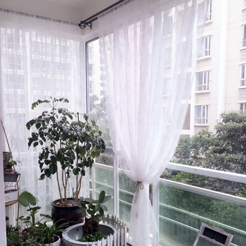 Rèm ren trắng cổ điển Marytexco trang trí cửa sổ, ban công phòng khách, rèm homestay họa tiết ren hoa sang trọng, xinh xắn