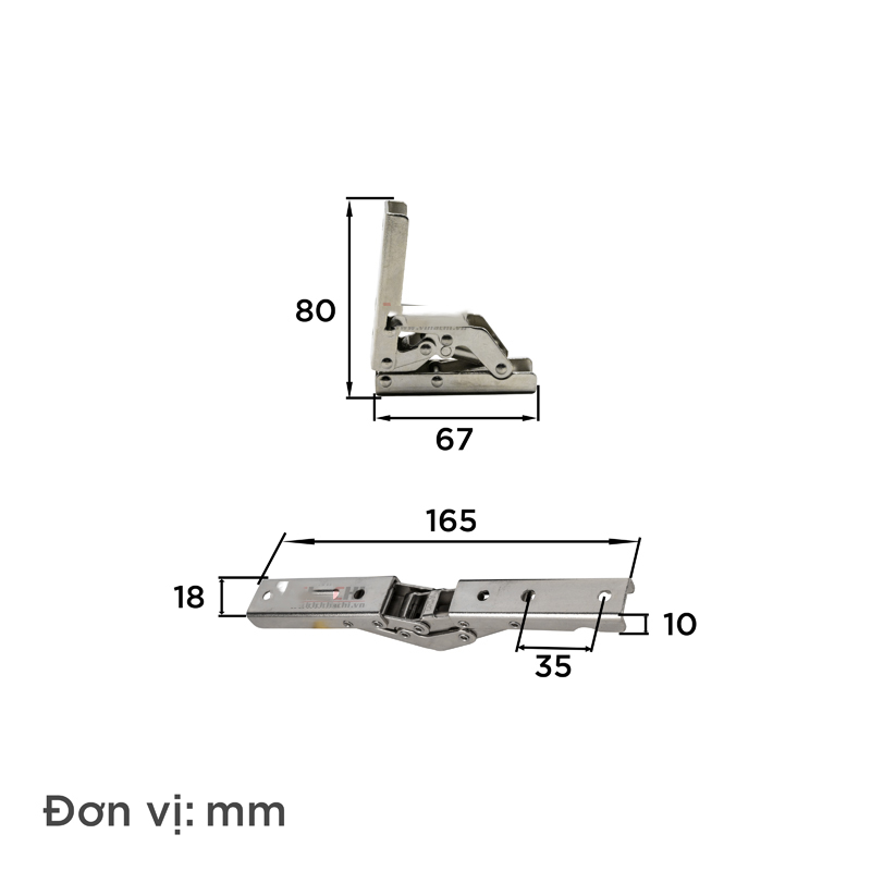 Bản Lề Gập Duỗi - Bản Lề Cửa Bản Lề Tủ Gập Duỗi Thiết Kế Đơn Giản, Nhỏ Gọn, Dễ Sử Dụng