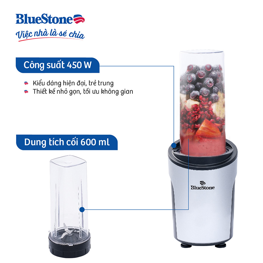 Máy xay Sinh Tố BlueStone BLB-5310 (450W) - Hàng chính hãng