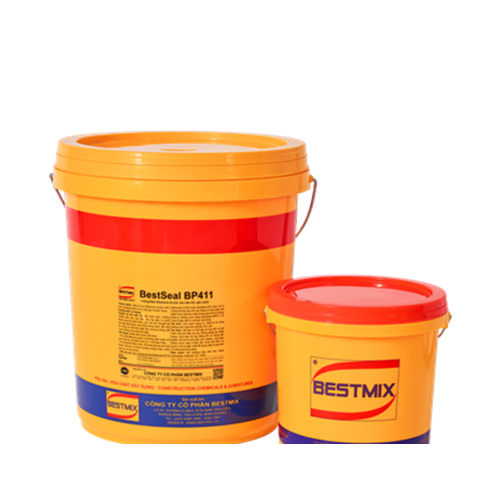 BestSeal BP411 - Thùng 4kg - Chống thấm Bitument-Acrylic siêu đàn hồi gốc nước, một thành phần