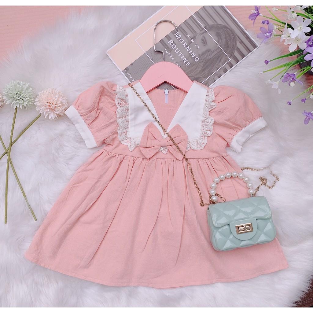 Váy đầm Bé gái,váy đầm Công Chúa cho bé, mùa hè,MTKID chất thô đũi HÀN QUỐC loại 1, thấm mồ hôi tốt,nhẹ, không bai xù