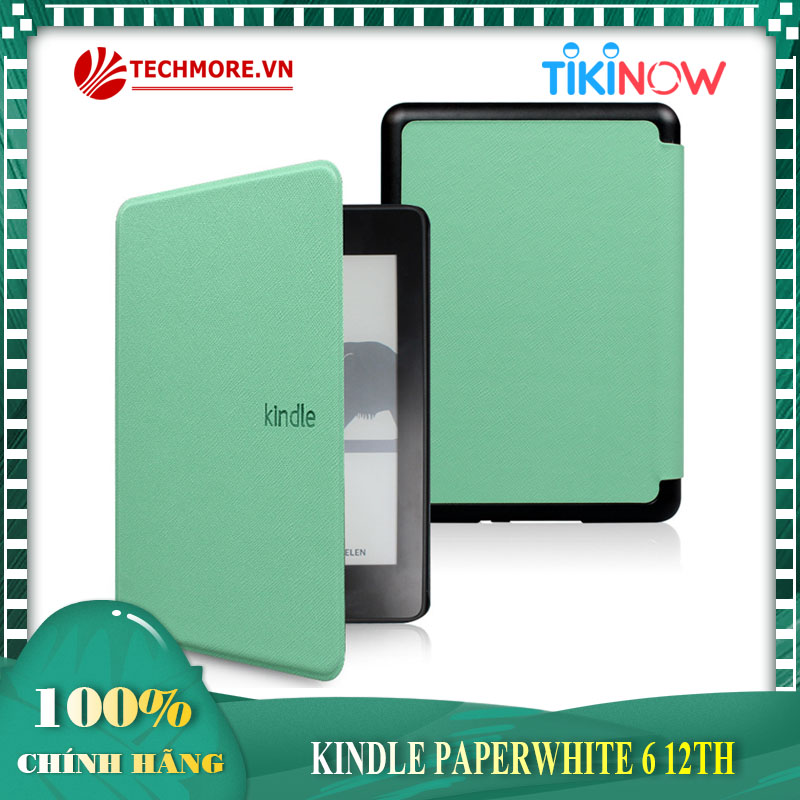 Combo Máy đọc sách Amazon Kindle Paperwhite 6 (Gen 12th) Kèm Bao Da, Mới nguyên Seal - Hàng chính hãng