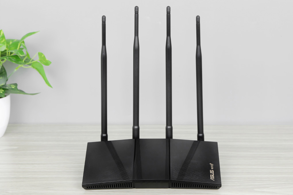 Bộ Phát Sóng Wifi Router Chuẩn Wifi 6 Asus AX1800HP - Hàng chính hãng - Đen