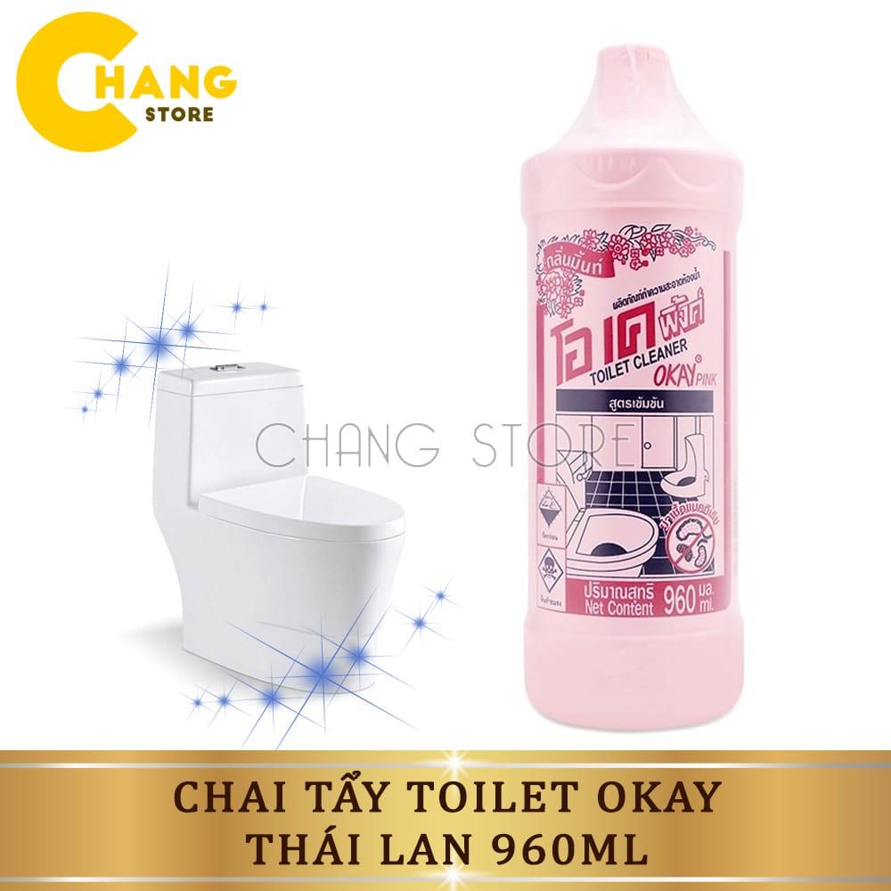 Chai tẩy toilet bồn cầu Okay Thái Lan 960ml đánh bay mọi vết bẩn