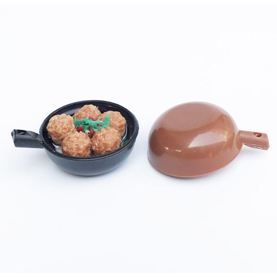 Mô hình 05 món ăn tỉ lệ 1/12 cho dân chơi re-ment, nhà búp bê, trang trí tiểu cảnh, DIY