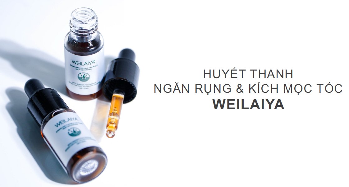 Huyết thanh mọc tóc Weilaiya - Serum Weilaiya Ginger Hair Root Nourishing Essence kích mọc và làm dày tóc , Tặng Kèm Gội Mini Weilaiya Ngẫu Nhiên