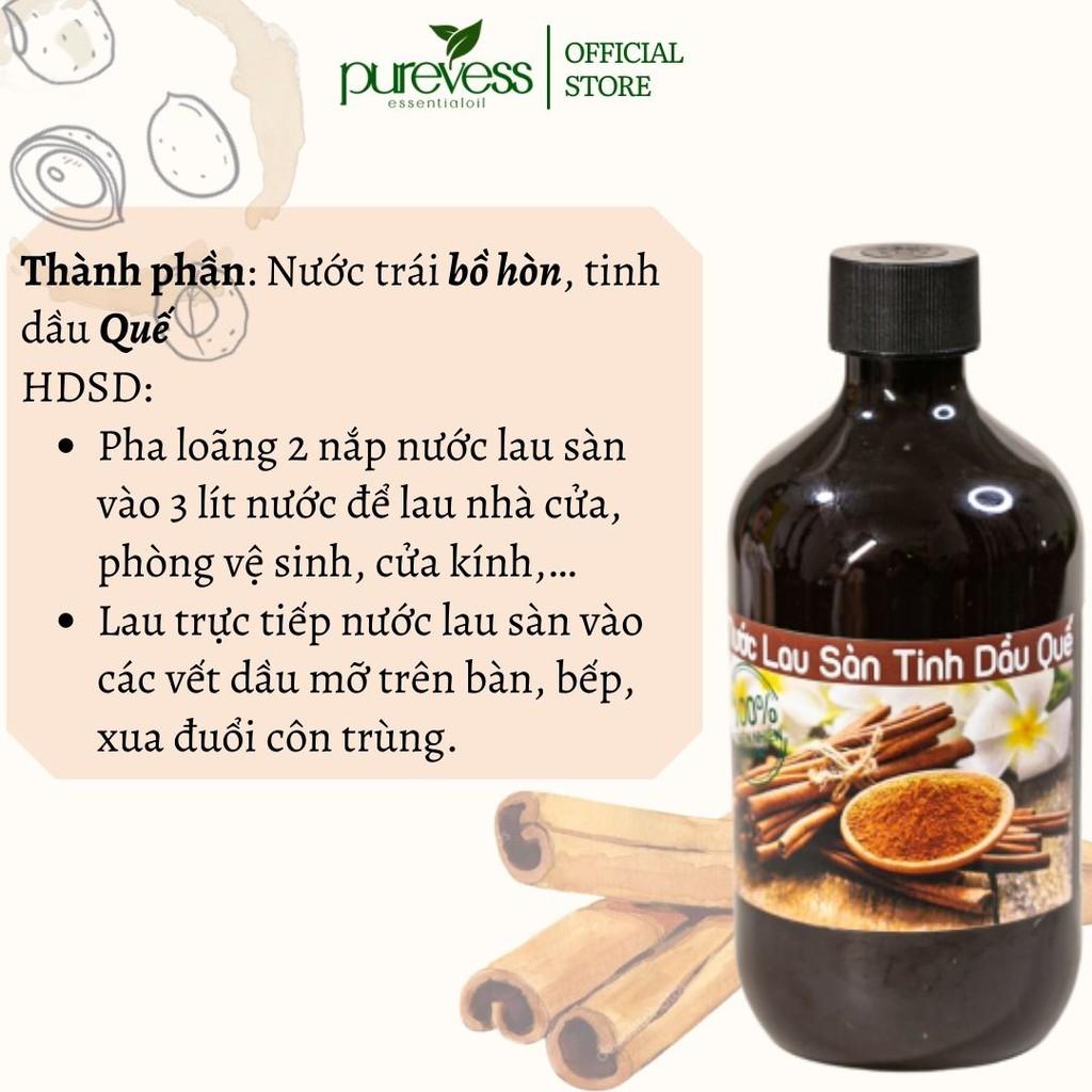 Nước lau sàn hữu cơ Purevess từ tinh dầu thiên nhiên giúp đuổi muỗi và côn trùng
