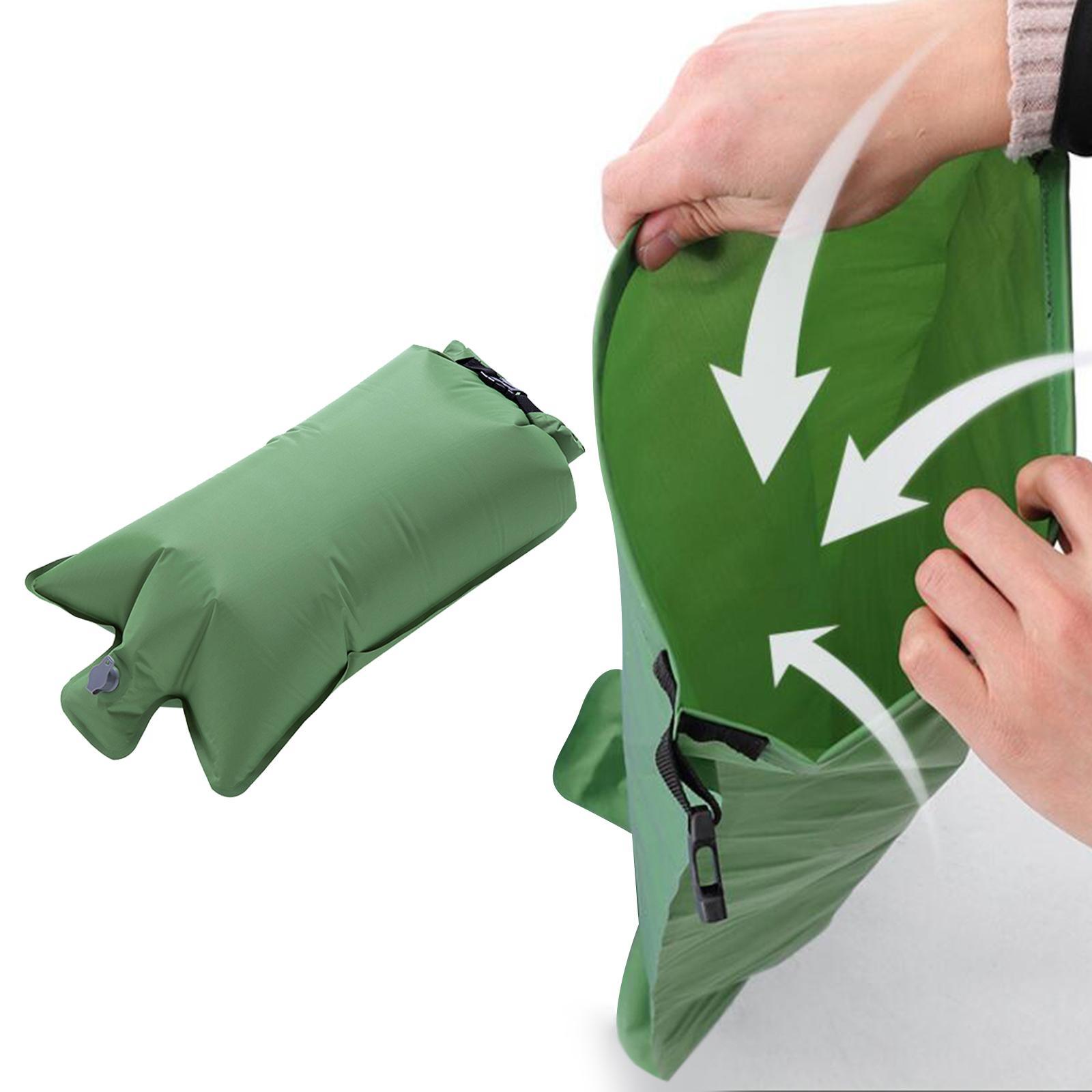 2-3pack Inflatable Camping Mattress Air Mat Sleeping Pad Hiking Roll Up Bucket