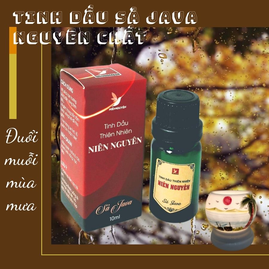 Tinh Dầu Thiên Nhiên - Tinh Dầu Sả Java Nguyên Chất – Chai Nhỏ Xông Đèn : Đuổi muỗi, khử mùi, thư giãn...