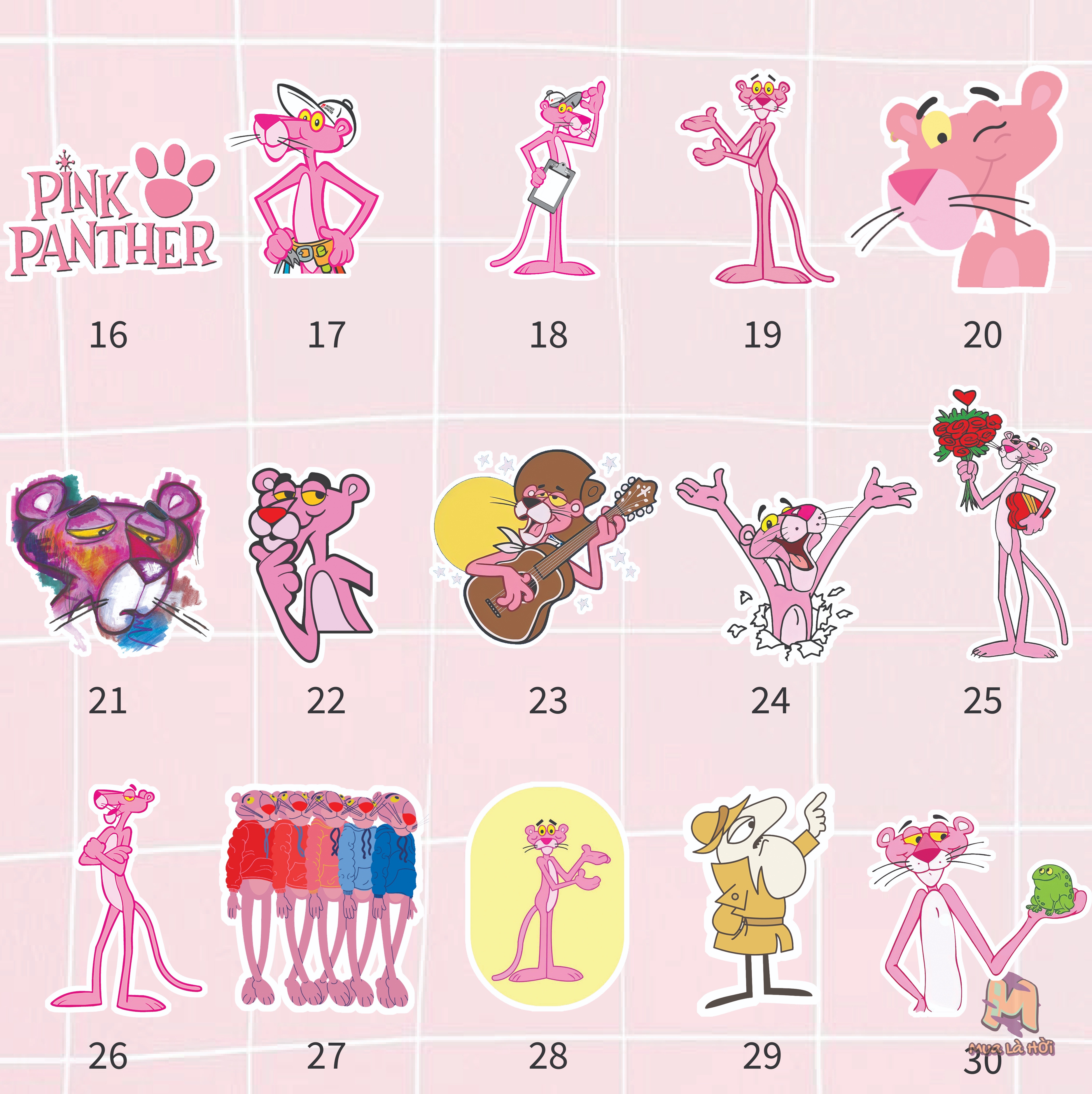 Túi Tote in hình chủ đề Điệp vụ Báo Hồng - Pink Panther