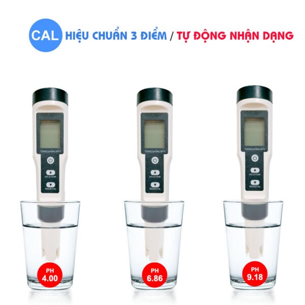 Bút Đo 5 Chức Năng (pH/Độ Mặn/EC/TDS/Nhiệt Độ) EZ-9909