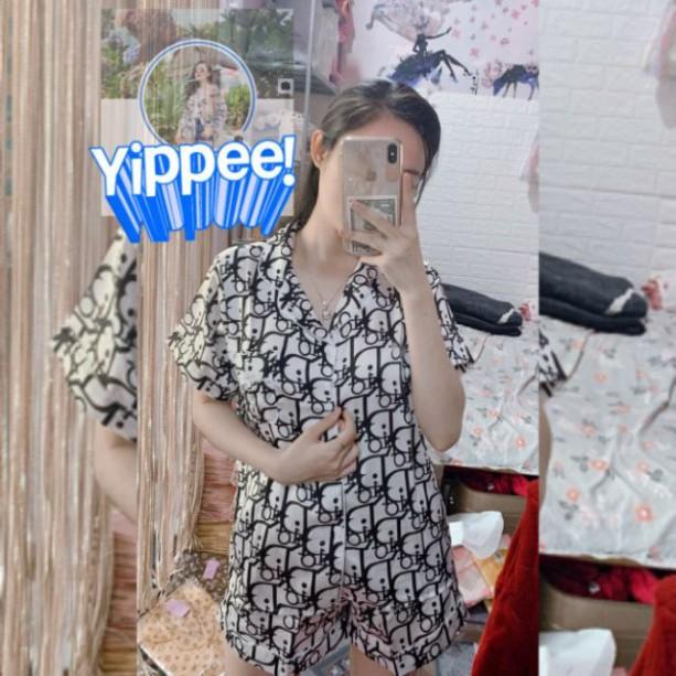 ️Có Quà Tặng️ Bộ Pijama Lụa Đùi Sang Chảng 40_60kg Hàng Shop