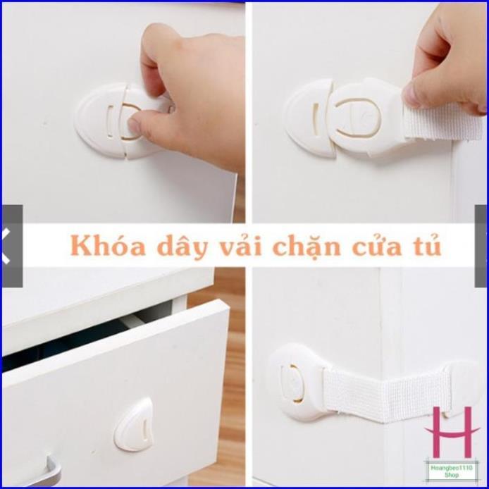 Dây Vải Khoá Tủ Lạnh,Ngăn Kéo,Chặn Cửa Tủ Chốt Khóa An Toàn