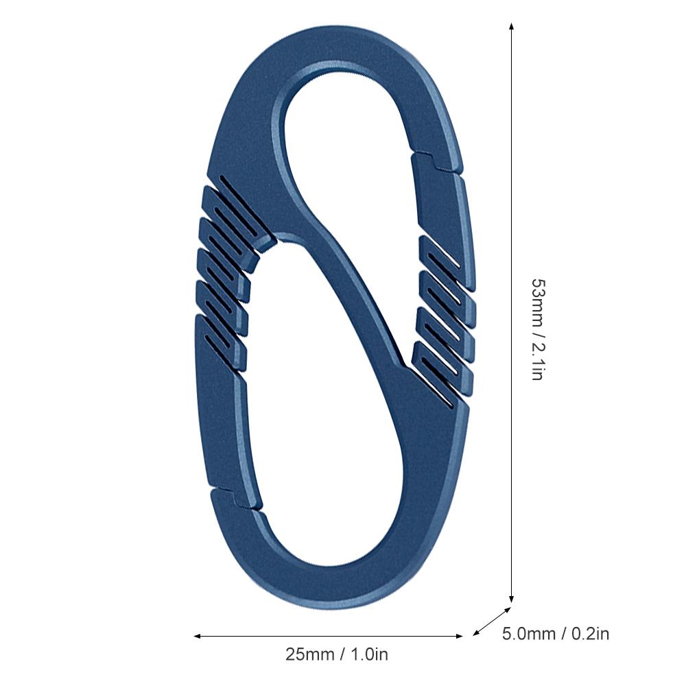 Móc chìa khóa hợp kim titan siêu nhẹ Carabiner
