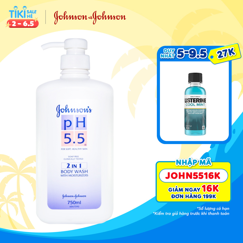 Sữa Tắm pH 5.5 Johnson’s Adult - Dung Tích 750ml