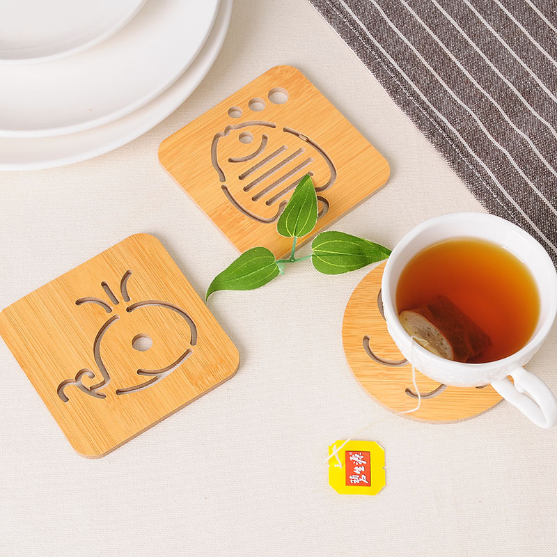Bộ 6 Chiếc Lót Đế Ly Cốc Bằng Gỗ