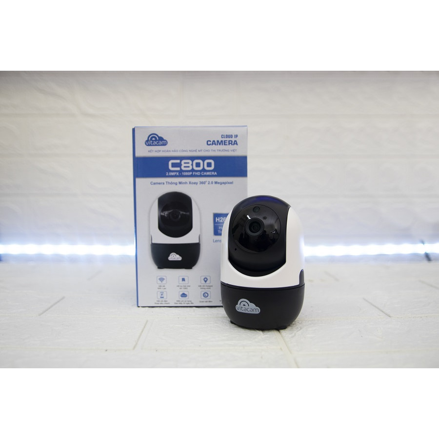 Camera IP Wifi Vitacam C800 2Mpx Full HD1080p - Hàng Chính Hãng