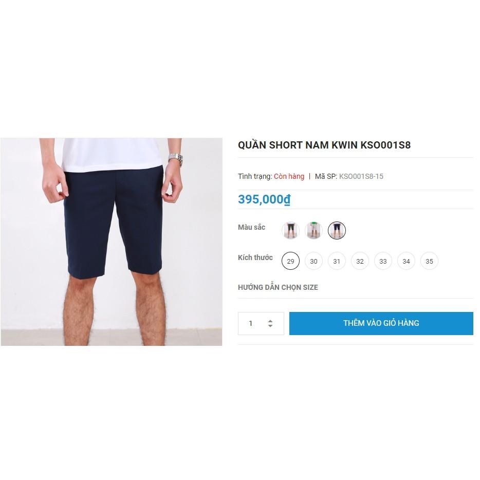 (Sale 50%) QUẦN SHORT KAKI NAM KWIN KSO001S8 TAG 395K