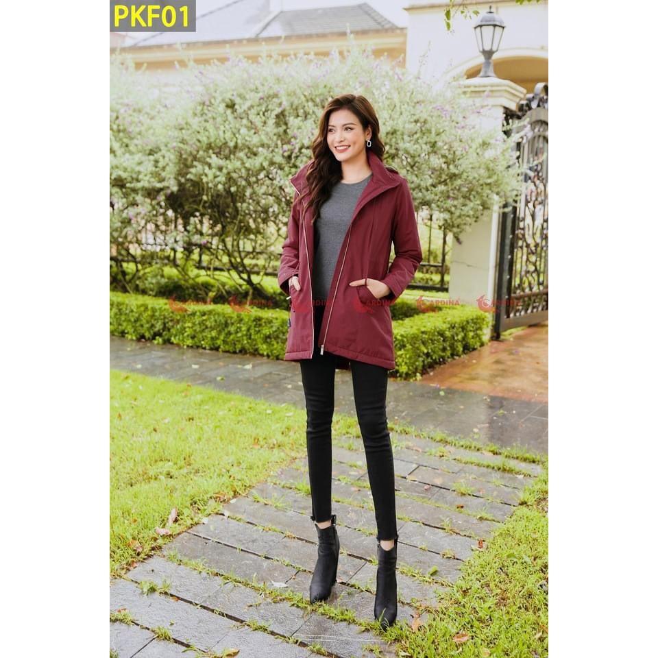 Áo PARKA Nữ Lót Lông Cừu Siêu Nhẹ, Siêu Ấm, Chống Thấm Nước