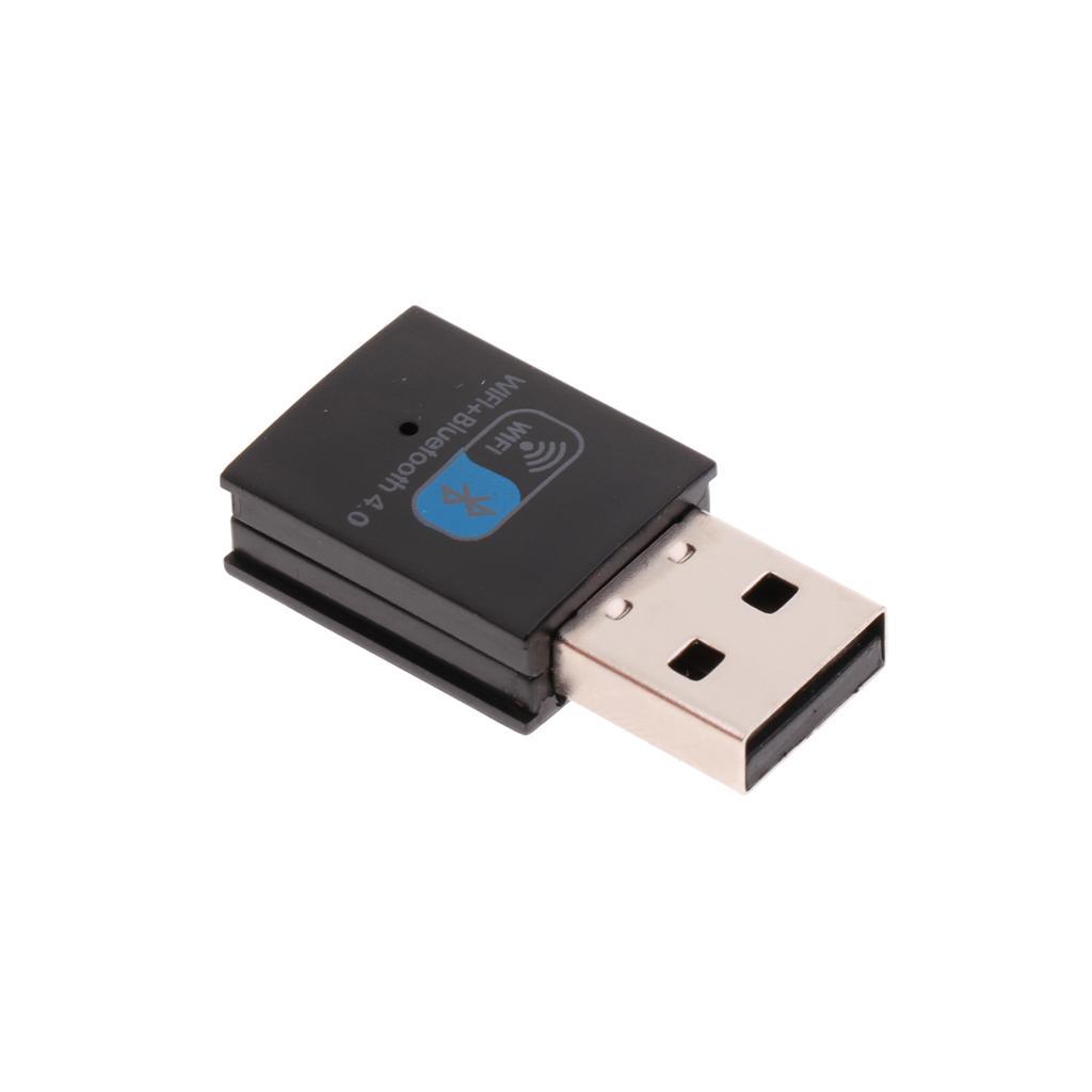 2 IN 1 Bluetooth 4.0 Wireless USB Wifi Network Adapter Dongle Network LAN Card
