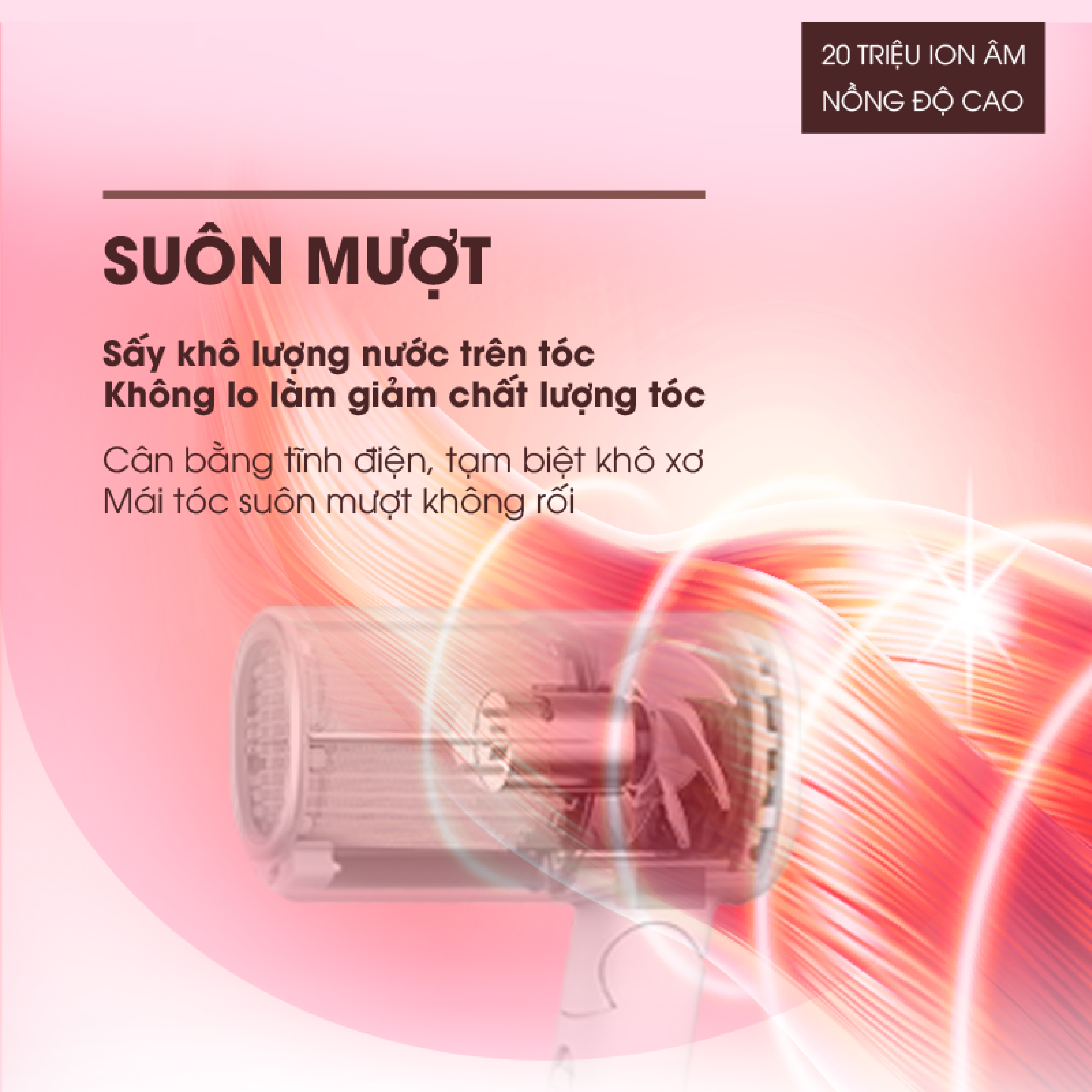 Máy Sấy Tóc Tạo Kiểu Smate SH-1000 - 3 Chế Độ Nhiệt Sấy Nóng Lạnh Mau Khô & Bảo Vệ Tóc Công Nghệ Ion Âm