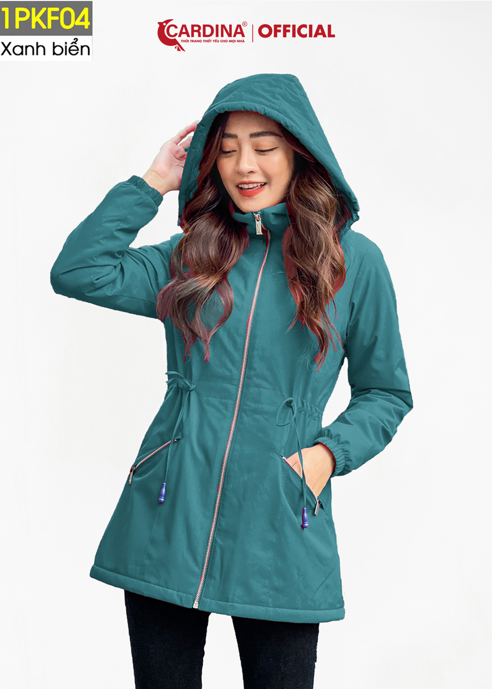 Áo Parka Nữ CARDINA Lót Lông Cừu Cao Cấp Siêu Nhẹ Siêu Ấm Chống Thấm Nước 1PKF