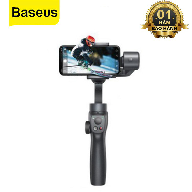 Gậy Chụp Ảnh Selfie Bluetooth Không Dây Baseus Handheld Gimbal Stabilizer Control Smart - Hàng Chính Hãng