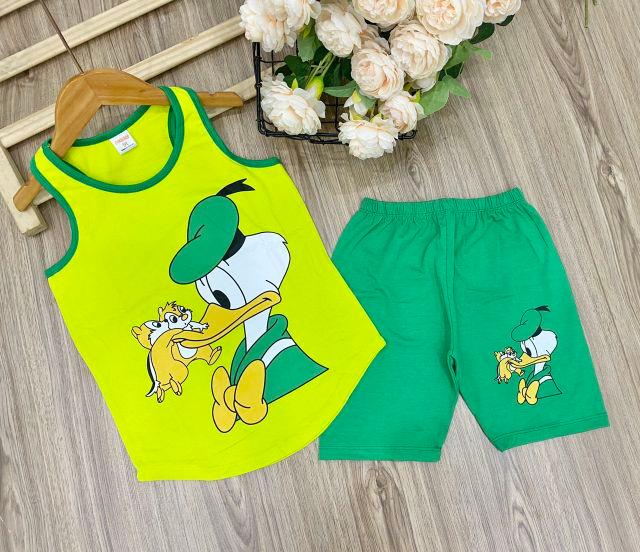 BỘ BA LỖ COTTON 4C BÉ GÁI SIZE ĐẠI - Đồ bộ trẻ em