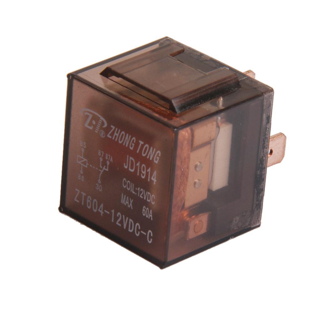 Truck 12V 60 AMP SPDT Relay Relays 5 Pin 5P and Socket 5 Wire