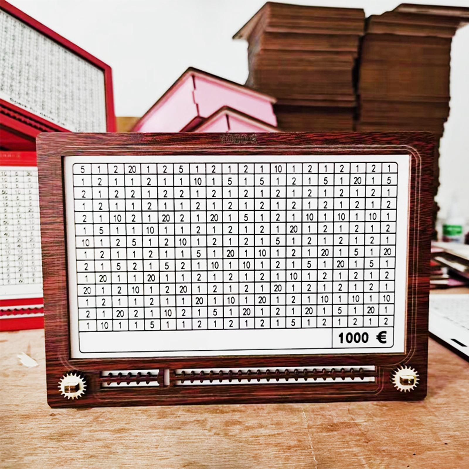 Wooden Money Box Crafts Display Large Piggy Bank for Adults Boys Girls Child