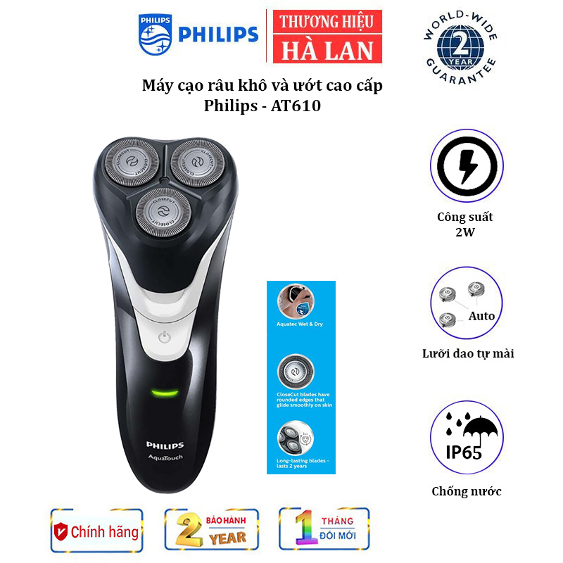 Máy Cạo Râu Nam Philips AT610 - Hàng Nhập Khẩu