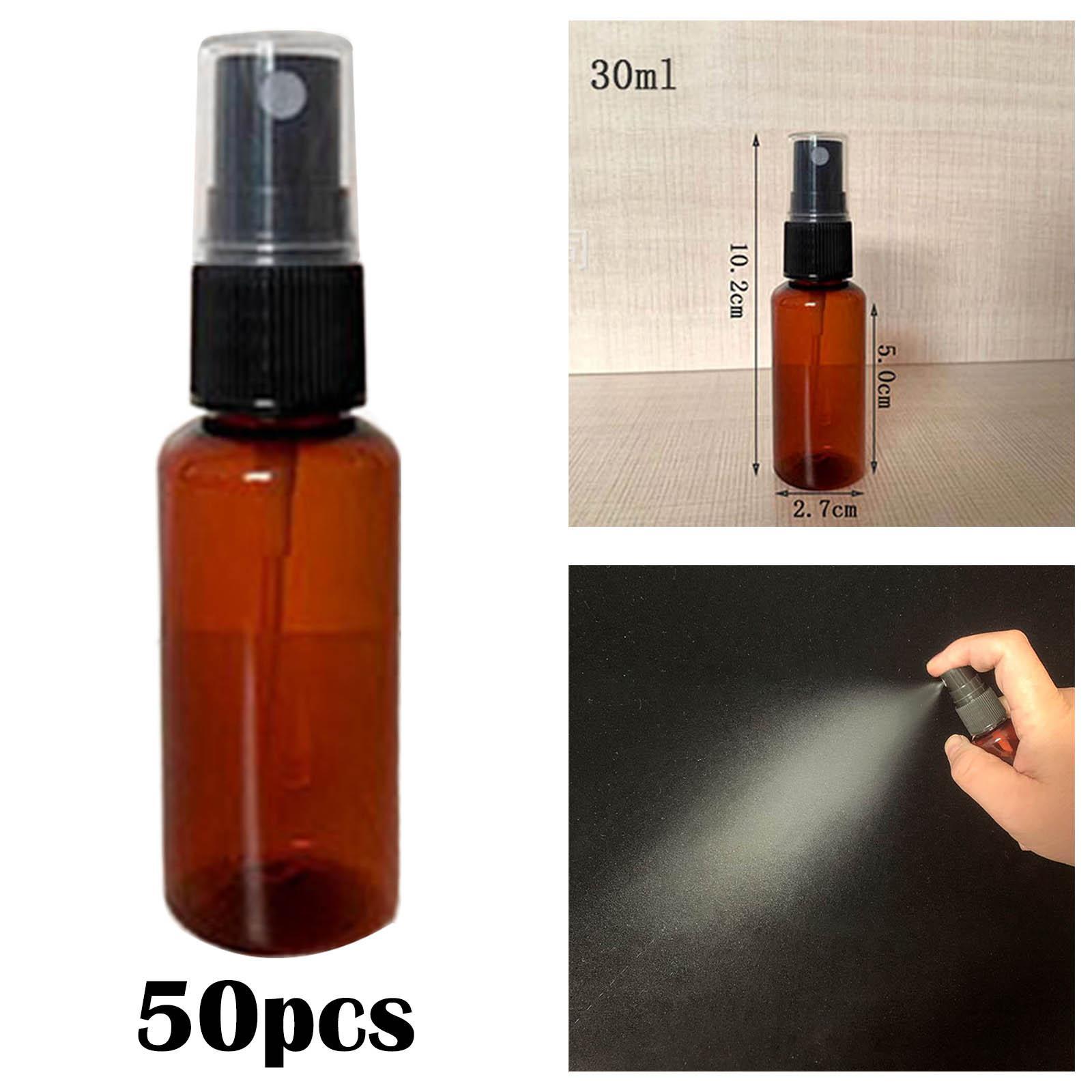 50Pcs Spray Bottle Plastic Mini Household Cosmetic Bottle Refillable Empty