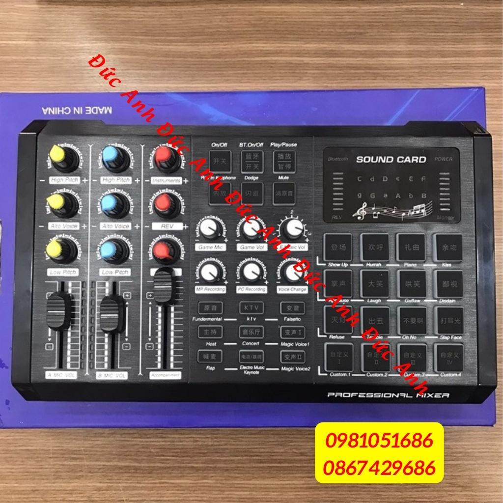 Sound card S8 2020 có 2 cổng mic và tích hợp cổng nhạc cụ hát karaoke livestream thu âm thế hệ mới, cho âm thanh cực hay