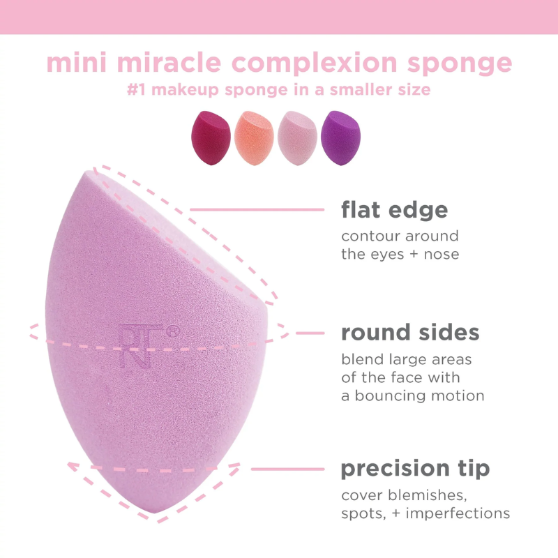 Set 4 bông mút mini Real Techniques 4 mini miracle complexion sponges