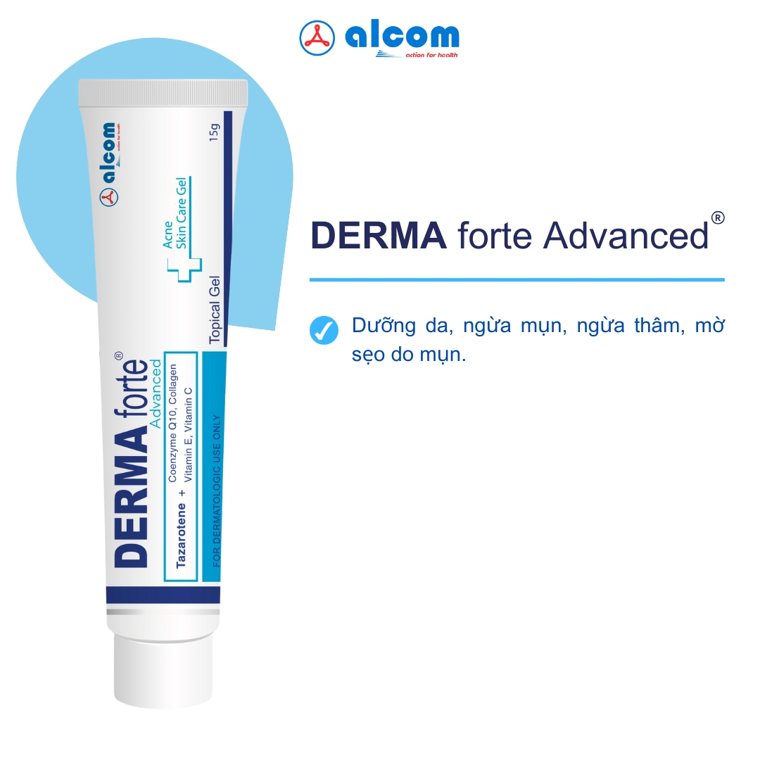Derma Forte Advanced 15g - Gamma, Ngừa Mụn, Ngừa Thâm, Mờ Sẹo Mụn