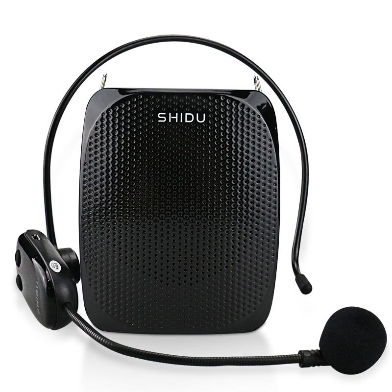 Shidu 10W Bộ khuếch đại giọng nói không dây di động có thể sạc lại cho giáo viên hướng dẫn du lịch