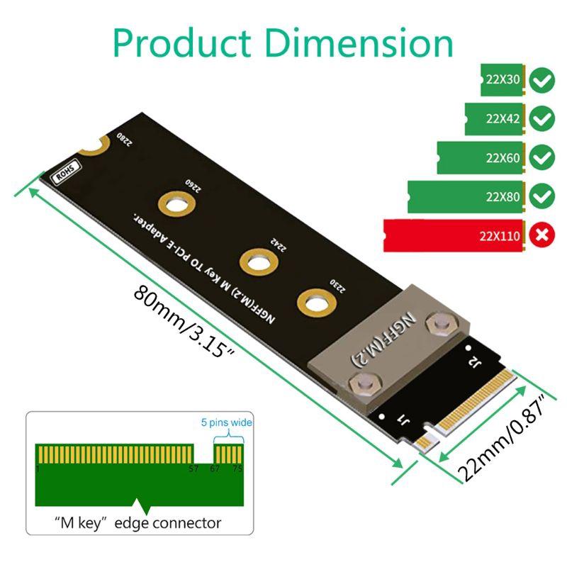 Card Mở Rộng Pci-E 3.0 16x Sang M2 M.2 Nvme Key-M 2230 2242 2260 2280