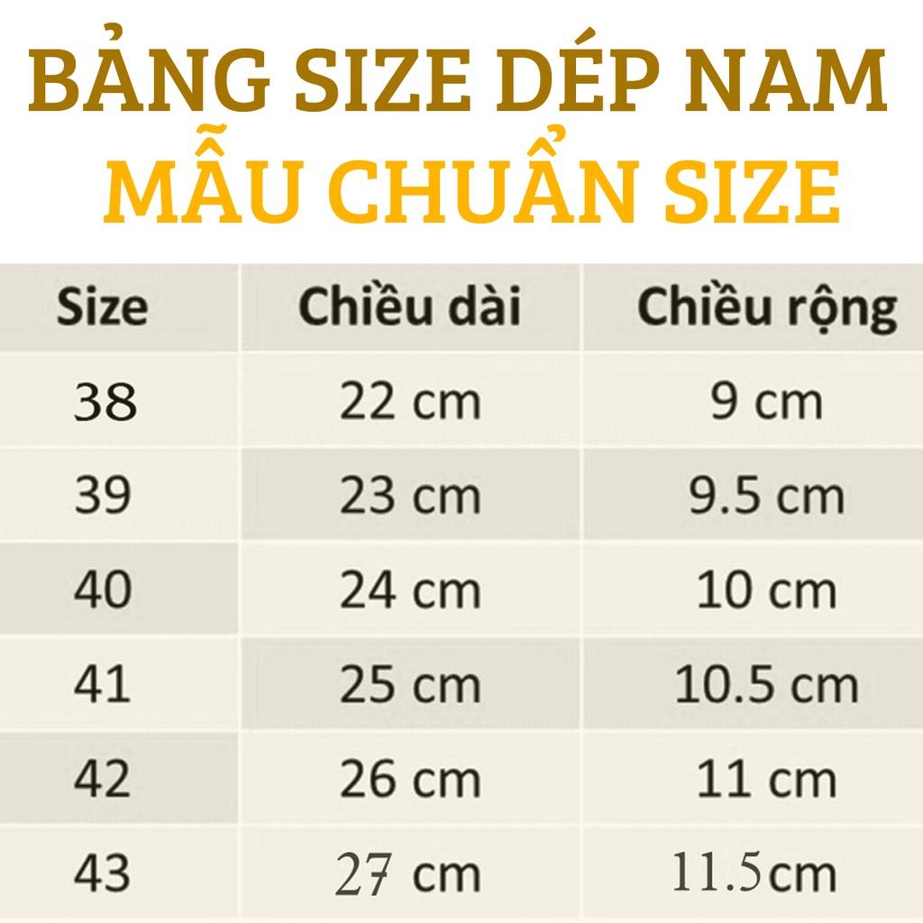 Dép Nam Quai Ngang Trung Niên Da Bò Cao Cấp C11